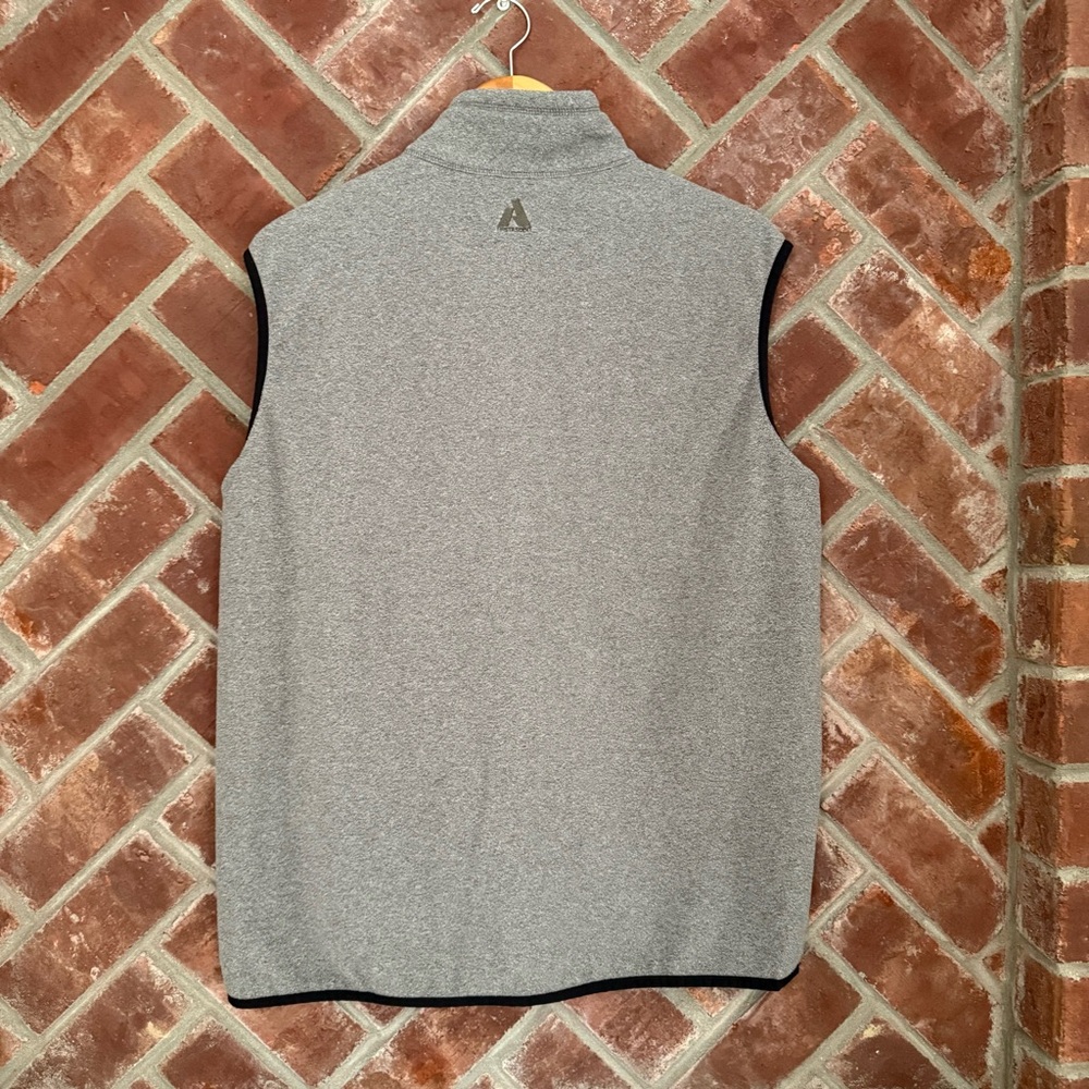 Eddie Bauer First Ascent Vest Mens Size Large Gray Fleece Full Zip Gorpcore - Picture 2 of 8